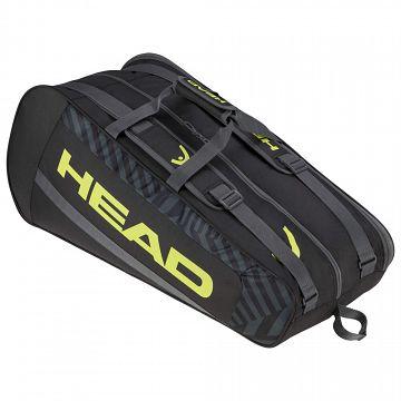 Head Base Racketbag M (6R) Black / Neon Yellow